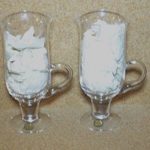 Set Of 2 Dartington Irish Coffee Glasses New In Box FT83 Lead Crystal